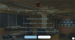 Desktop Screenshot of cabotcafe.com